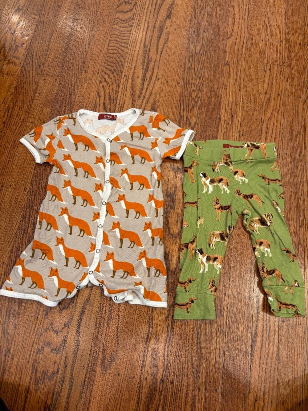 🌿 Milkbarn Organic Cotton Baby Bundle - 12-18M – Woodland Print Set